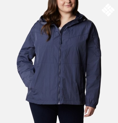 Columbia Wallowa Park Forede Jakke Dame Marineblå | Plus Size 98462W